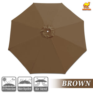 Umbrella Cover Canopy 9ft 8 Rib Patio Replacement Top Outdoor