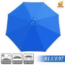 Load image into Gallery viewer, Umbrella Cover Canopy 9ft 8 Rib Patio Replacement Top Outdoor