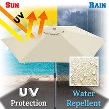 Load image into Gallery viewer, Umbrella Cover Canopy 9ft 6 Ribs Patio Replacement Top Outdoor