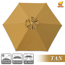 Load image into Gallery viewer, Umbrella Cover Canopy 9ft 6 Ribs Patio Replacement Top Outdoor