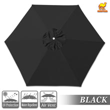 Load image into Gallery viewer, Umbrella Cover Canopy 9ft 6 Ribs Patio Replacement Top Outdoor