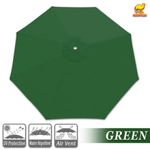 Load image into Gallery viewer, 10' 8 Ribs Patio Umbrella Canopy Top Cover Replacement