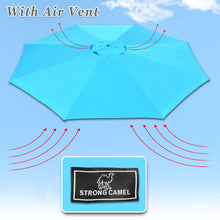 Load image into Gallery viewer, 10' 8 Ribs Patio Umbrella Canopy Top Cover Replacement