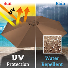 Load image into Gallery viewer, Umbrella Replacement Canopy Cover for 11.5ft 8 Rib Market Outdoor Patio Shades