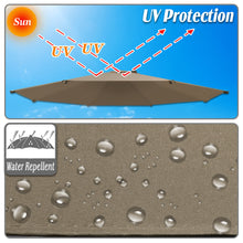 Load image into Gallery viewer, Umbrella Replacement Canopy Cover for 11.5ft 8 Rib Market Outdoor Patio Shades