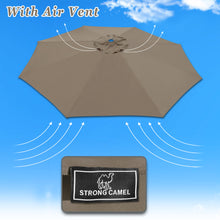 Load image into Gallery viewer, Umbrella Replacement Canopy Cover for 11.5ft 8 Rib Market Outdoor Patio Shades