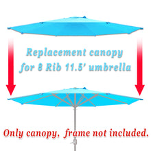 Load image into Gallery viewer, Umbrella Replacement Canopy Cover for 11.5ft 8 Rib Market Outdoor Patio Shades