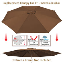 Load image into Gallery viewer, Umbrella Cover Canopy 13ft 8 Rib Patio Replacement Top Outdoor