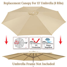 Load image into Gallery viewer, Umbrella Cover Canopy 13ft 8 Rib Patio Replacement Top Outdoor