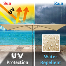 Load image into Gallery viewer, 6-Rib 10'x6.5' Patio Umbrella Replacement Canopy for Outdoor