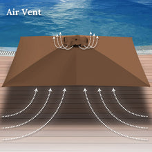 Load image into Gallery viewer, 6-Rib 10'x6.5' Solar Patio Umbrella Replacement Canopy cover for Outdoor