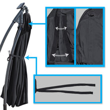 Load image into Gallery viewer, 9ft 8rib Replacement Canopy Cover Patio Solar Hanging Cantilever Umbrella