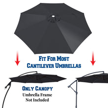 Load image into Gallery viewer, 9ft 8rib Replacement Canopy Cover Patio Solar Hanging Cantilever Umbrella