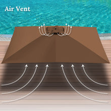 Load image into Gallery viewer, 10'x6.5' Replacement Canopy Cantilever Hanging Patio SolarUmbrella