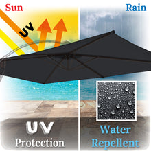 Load image into Gallery viewer, 10'x6.5' Replacement Canopy Cantilever Hanging Patio SolarUmbrella