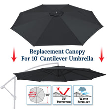 Load image into Gallery viewer, 10ft 8 Rib Canopy Replacement Cover for Patio Hanging Umbrella