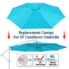 Load image into Gallery viewer, 10ft 8 Rib Canopy Replacement Cover for Patio Hanging Umbrella