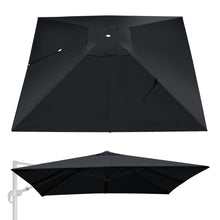 Load image into Gallery viewer, Square replacement Canopy Cover for 10' x 10' Roma Cantilever Patio Umbrella Offset Parasol Top