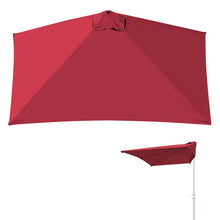 Load image into Gallery viewer, Replacement Rectangular Canopy Cover Only for 8.2X 3.9ft 5 Ribs Half Patio Umbrella