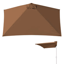 Load image into Gallery viewer, Replacement Rectangular Canopy Cover Only for 8.2X 3.9ft 5 Ribs Half Patio Umbrella