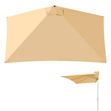 Load image into Gallery viewer, Replacement Rectangular Canopy Cover Only for 8.2X 3.9ft 5 Ribs Half Patio Umbrella
