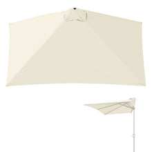 Load image into Gallery viewer, Replacement Rectangular Canopy Cover Only for 8.2X 3.9ft 5 Ribs Half Patio Umbrella