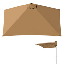 Load image into Gallery viewer, Replacement Rectangular Canopy Cover Only for 8.2X 3.9ft 5 Ribs Half Patio Umbrella