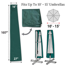 Load image into Gallery viewer, Large Patio Umbrella Protect Cover for Hanging/ Cantilever/ Standard Parasol PE