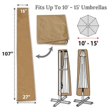 Load image into Gallery viewer, Large Patio Umbrella Protect Cover for Hanging/ Cantilever/ Standard Parasol PE