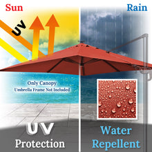 Load image into Gallery viewer, Square replacement Canopy Cover for 10' x 10' Roma Cantilever Patio Umbrella Offset Parasol Top