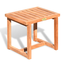 Load image into Gallery viewer, KINGTEAK Golden Teak Wood Outdoor Folding Side Table-Wooden Furniture for Patio, Balcony Porch, Garden and Backyard
