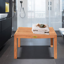Load image into Gallery viewer, KINGTEAK Indoor & Outdoor 23.4" Golden Teak Wood Side Table