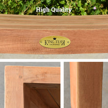 Load image into Gallery viewer, KINGTEAK Indoor & Outdoor 23.4" Golden Teak Wood Side Table