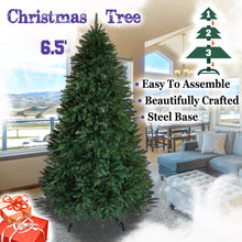 Load image into Gallery viewer, New high level Christmas Tree 6.5ft with Sturdy Metal leg Xmas Full Pine Spruce