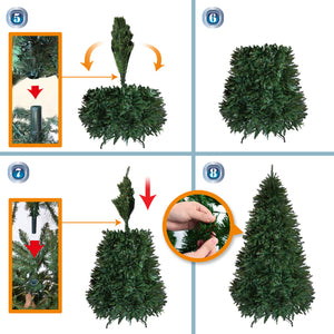 New high level Christmas Tree 6.5ft with Sturdy Metal leg Xmas Full Pine Spruce