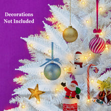 Load image into Gallery viewer, LED Christmas Tree 6.5FT Steel Base Xmas WHITE NATURAL prelit fir