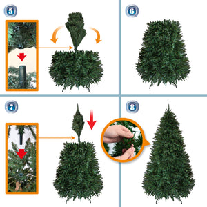 New high level Christmas Tree 7ft with Sturdy Metal leg Xmas Full Pine Spruce