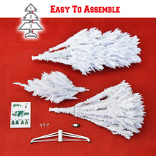 Load image into Gallery viewer, LED Christmas Tree 7FT Steel Base Xmas WHITE NATURAL prelit fir