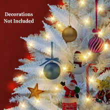 Load image into Gallery viewer, LED Christmas Tree 7.5FT Steel Base Xmas WHITE NATURAL prelit fir