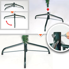 Load image into Gallery viewer, 5/6' Artificial Wall Space Saving Half Corner Christmas Tree with Steel Base