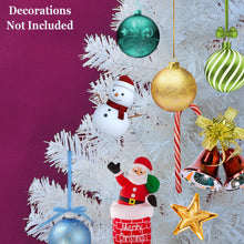 Load image into Gallery viewer, 5 Artificial Wall Space Saving Half Corner Christmas Tree with Steel Base white