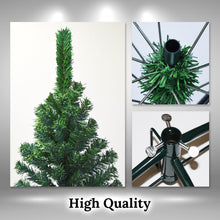 Load image into Gallery viewer, 6' Artificial Wall Space Saving Half Corner Christmas Tree with Steel Base