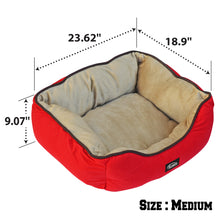 Load image into Gallery viewer, 23.6"x18.9" Heavy Duty Pet Puppy Dog Cat Warm Cushion Soft Sleeping Bed