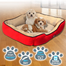 Load image into Gallery viewer, Pet Dog Puppy Cat Soft Fleece Warm Sofa Cotton Plush Mat Sleeping Bed