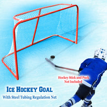 Load image into Gallery viewer, 72"x48"x30" Senior Hockey Elite Goal Regulation Sport Net with Steel Tube