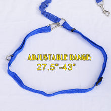 Load image into Gallery viewer, Hands Free Running Dog Leash Bungee Reflective Strip for Jogging Walking Hiking