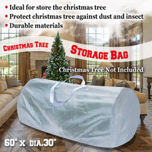 Load image into Gallery viewer, 60&quot;x30&quot; Dia Up to 9ft Large Artificial Christmas Tree Carry Storage Bag White
