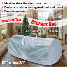 Load image into Gallery viewer, 60"x30" Dia Up to 9ft Large Artificial Christmas Tree Carry Storage Bag White