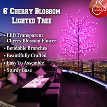 Load image into Gallery viewer, 6ft Cherry Blossom Flower Christmas Lamp Light Tree with 208 LED