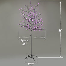 Load image into Gallery viewer, 6ft Cherry Blossom Flower Christmas Lamp Light Tree with 208 LED